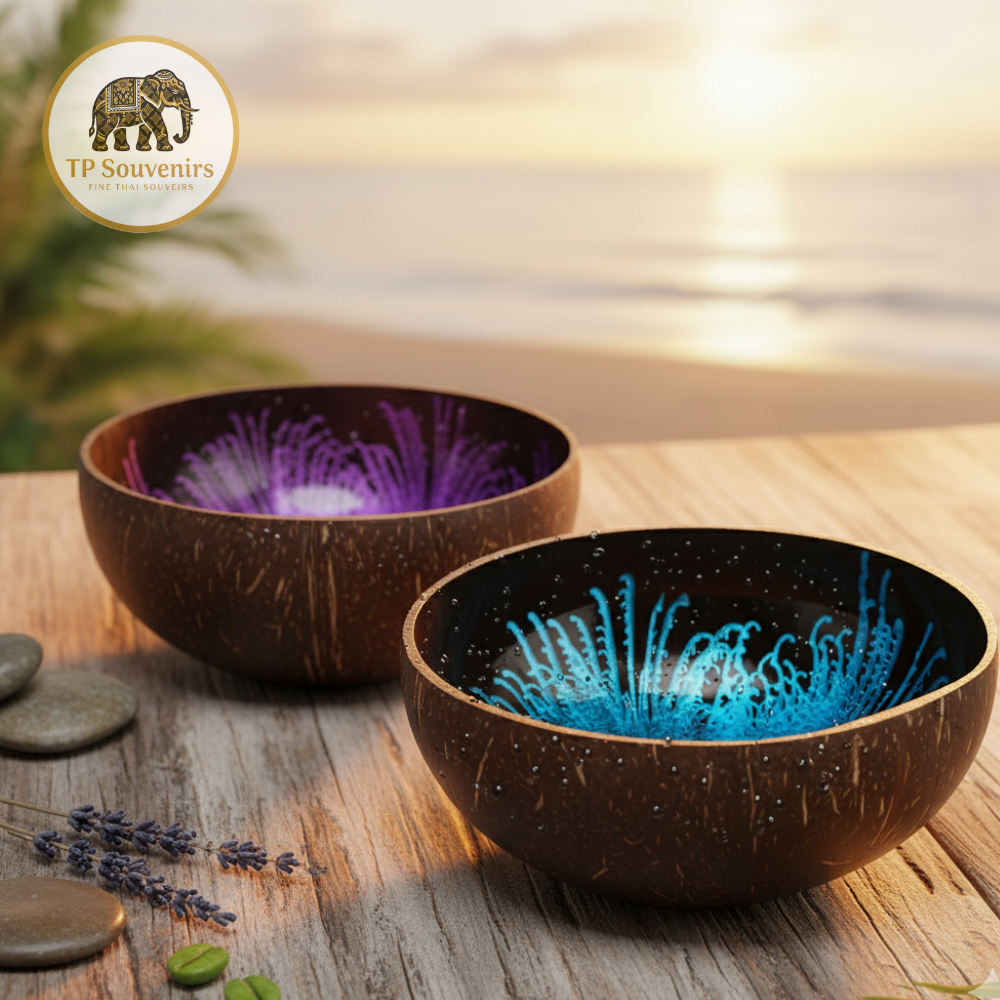 กะลา Coconut Bowl หอยมุกขาว ราคา ถูกที่สุด ดีลบีเคเค แกลเลอรีภาพที่ 7