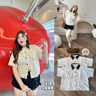 Flora Shirt - เสื้อคอปกลายดอกไม้สุดน่ารัก ฟรีไซส์ อก 40-52 น…