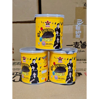 มันฝรั่งเผ็ดแผ่นดำ Mr.Potato GHOST PEPPER มี 5 รสชาติ ขนาดกระป๋องละ40กรัม (ยกลัง24กระป๋อง)