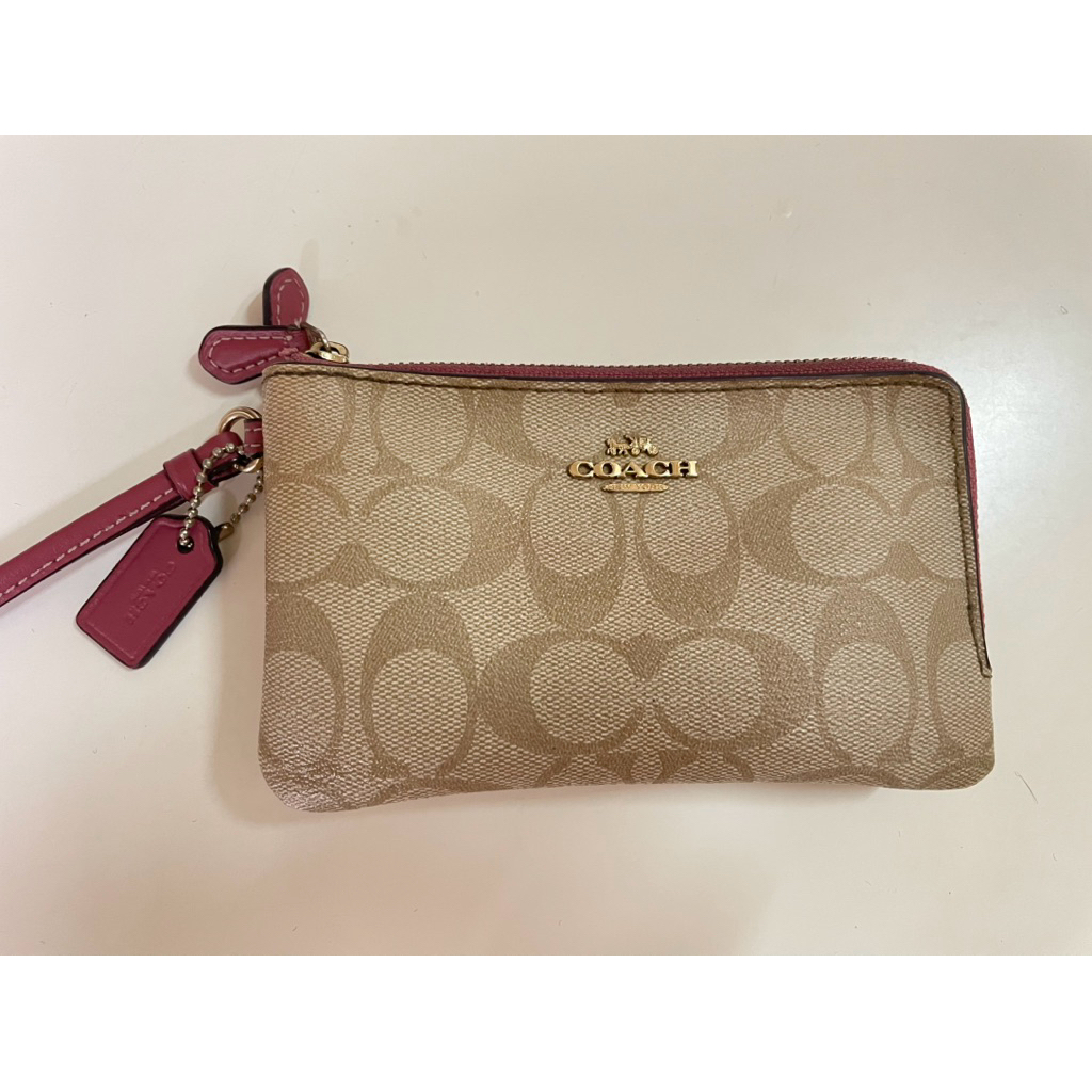 Coach แท้ ✔️ กระเป๋าคล้องมือ S 2 ซิป