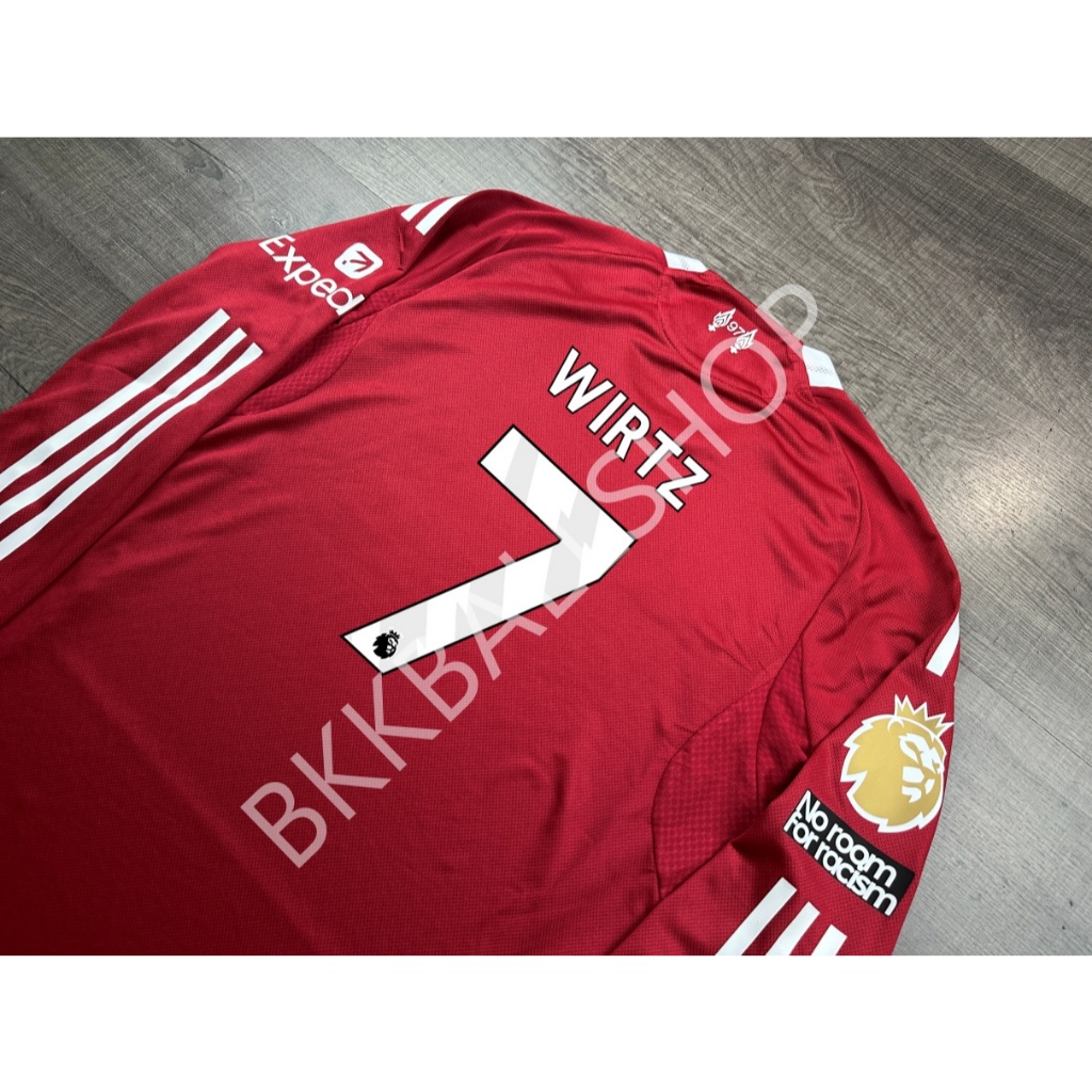 [Player] - เสื้อฟุตบอล Liver Home แขนยาว 2025/26 EPL 7 WIRTZ 8 SZOBOSZLAI 9 ISAK 10 MAC ALLISER 11 M