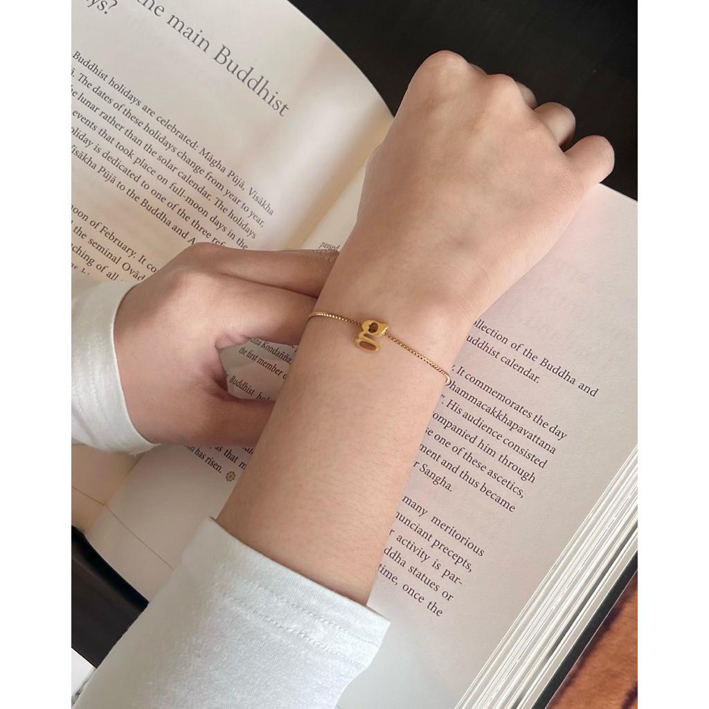 A.piece กำไลแสตนเลส (waterproof) : [stainless steel] กำไลเปล่า Simple bracelet - รูปที่ 6