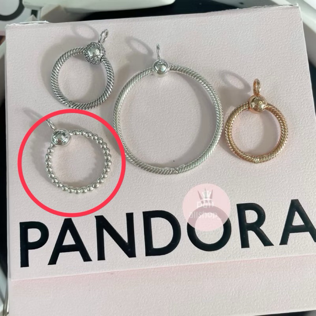 (ของแท้100%)Pandora silver o pendants สร้อยคอ