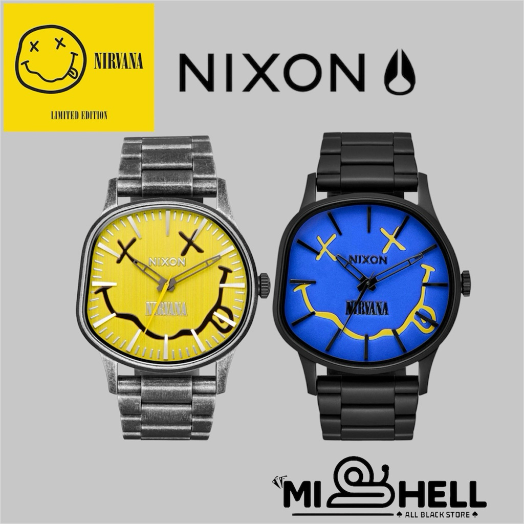 ✅พร้อมส่ง(แท้100%)  Nixon x Nirvana Sentry Wobble