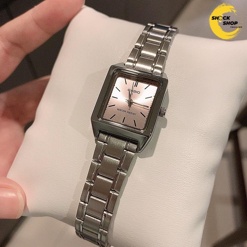 CASIO นาฬิกาข้อมือผู้หญิง รุ่น LTP-V007D-4E วัสดุสเตนเลสสตีล สีชมพู คาสิโอ - รูปที่ 2