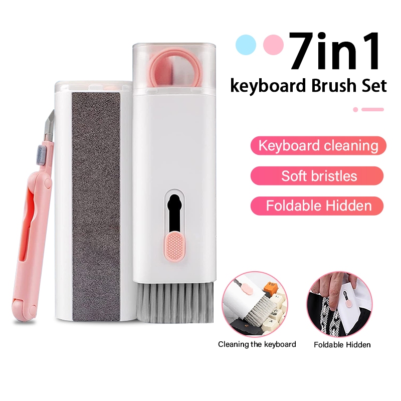 7 in1แปรงทำความสะอาดคีย์บอร์ด แปรงทำความสะอาดชุดหูฟัง  หน้าจอ แปรงอเนกประสงค์