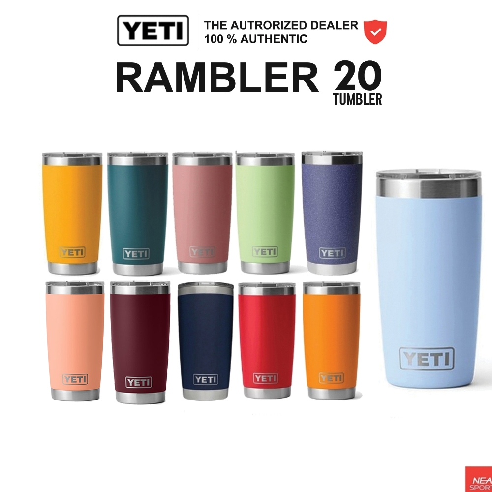 [มันมีพลังอะไรบางอย่าง] YETI RAMBLER 20 OZ TUMBLER WITH MAGSLIDER LID ลิขสิทธิ์แท้ แก้วเก็บความเย็น 