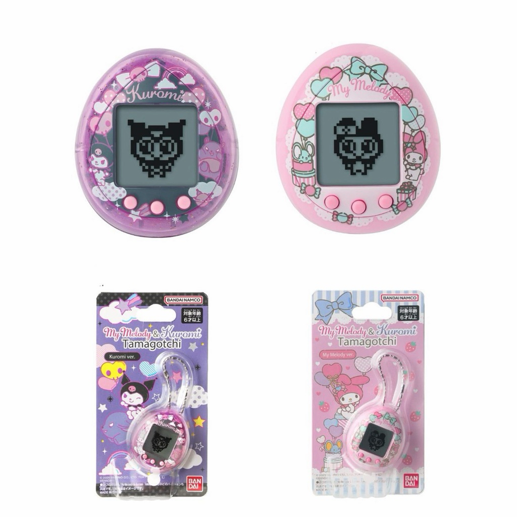 พร้อมส่ง ส่งด่วน mymelody & kuromi x tamagotchi ทามาก็อตจิ คุโรมิ มายเมโลดี้ คอลใหม่ sanrio ซานริโอ้