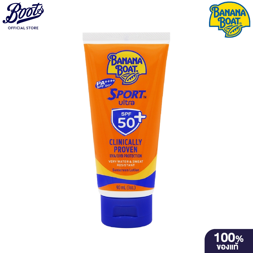 Banana Boat Sport Ultra Protect Sunscreen Lotion SPF50+ PA+++ 90ml บานาน่าโบ๊ท สปอร์ต ซันสกรีน โลชั่น SPF50+ PA+++