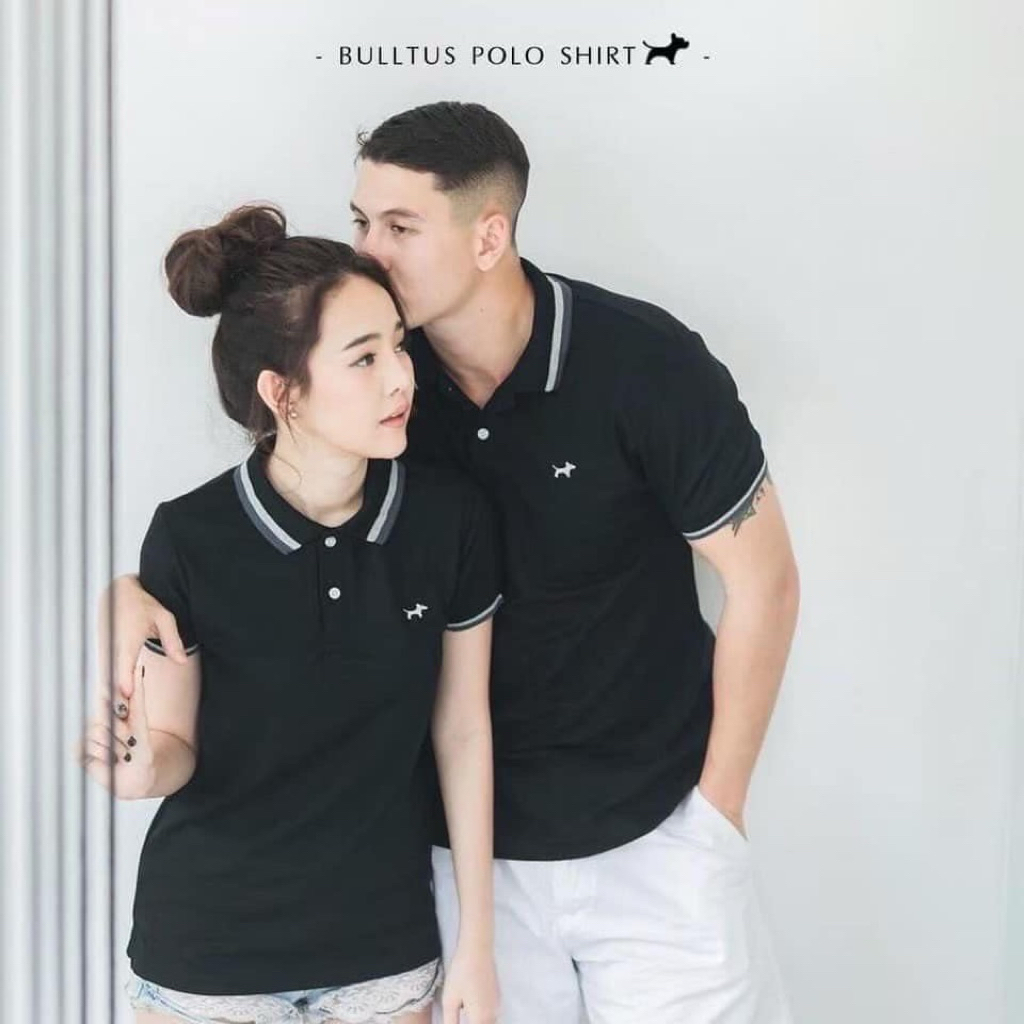 เสื้อโปโล BULLTUS BRAND สีขาว Line Collection