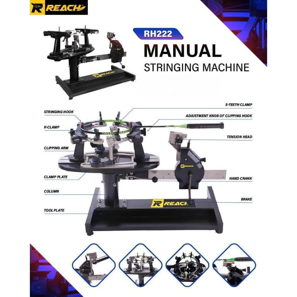 Reach Sport เครื่องขึ้นเอ็นไม้แบดมินตัน