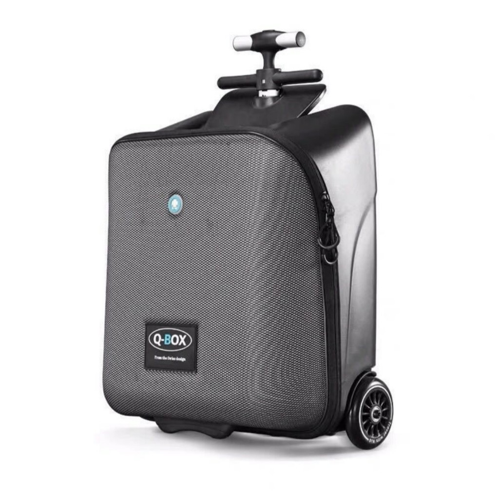 กระเป๋าเดินทางเด็กนั่งได้ Qbox ,มือสอง กระเป๋าเดินทางสำหรับเด็กที่ออกแบบให้เด็กนั่งได้