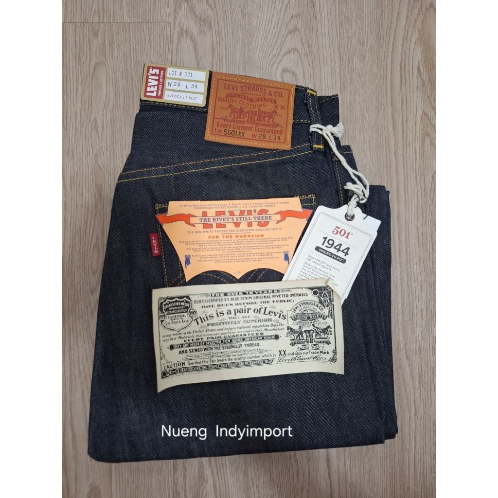 501bigE LVC 1944 (เป๋าลาย)made in usa

