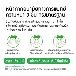 [โปรโมชั่นพิเศษ] แพ็คสุดคุ้ม 3 กล่อง G Lucky Mask หน้ากากอนามัย ทางการแพทย์ ระดับ 2 ผลิตในประเทศไทย
