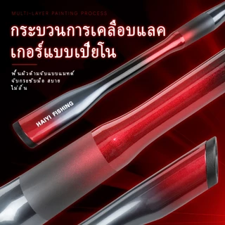 HAIYI FISHING ชุดตกปลาใหม่ชุดเบ็ดตกปลาปั่น รอกตกปลา 1.8 ม. / 2.1 ม. และ 18+1BB 7.2: 1 GR ชุดรอกตกปลา คันเบ็ดคาร์บอน