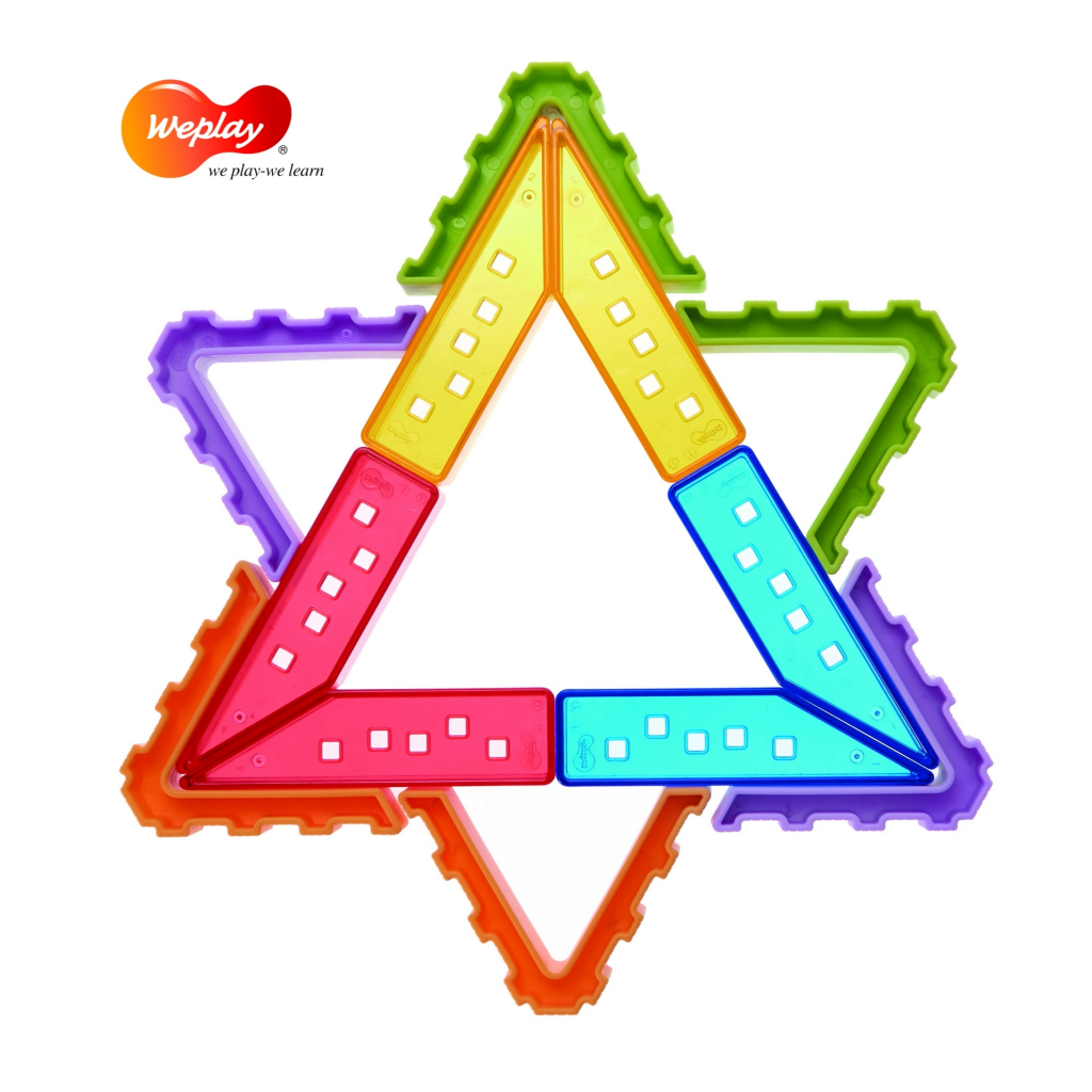 NANMEEBOOKS ตัวต่อคริสตัลพัฒนาทักษะคณิตศาสตร์ Weplay Crystal Village KF0016