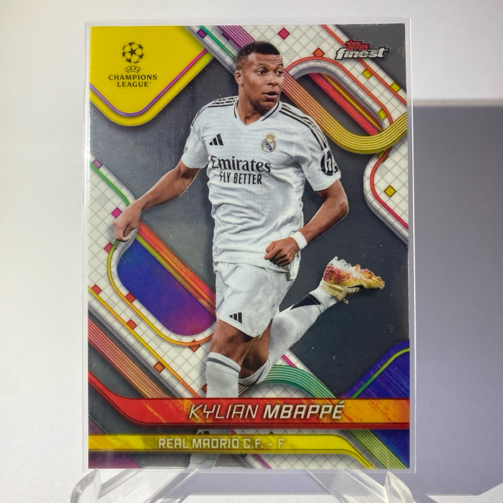 การ์ดนักฟุตบอล KYLIAN MBAPPE, REAL MADRID, TOPPS FINEST 2025