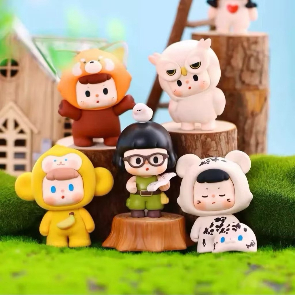 (พร้อมส่ง!!!) แบบเช็คการ์ด BuEr Rare Animal Series Mini Figure ของแท้