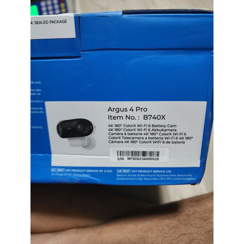 Reolink Argus 4 Pro 4K Solar Wi-Fi 6 กล้องรักษาความ ปลอดภัย ColorX Night Vision