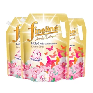 (แพ็ค x3ถุง) Fineline ไฟน์ไลน์ ผลิตภัณฑ์ซักผ้า เข้มข้น ดีลักซ์ สีชมพู และทุกสี ขนาด 1250มล. ( แพ็ค 3 ถุง)