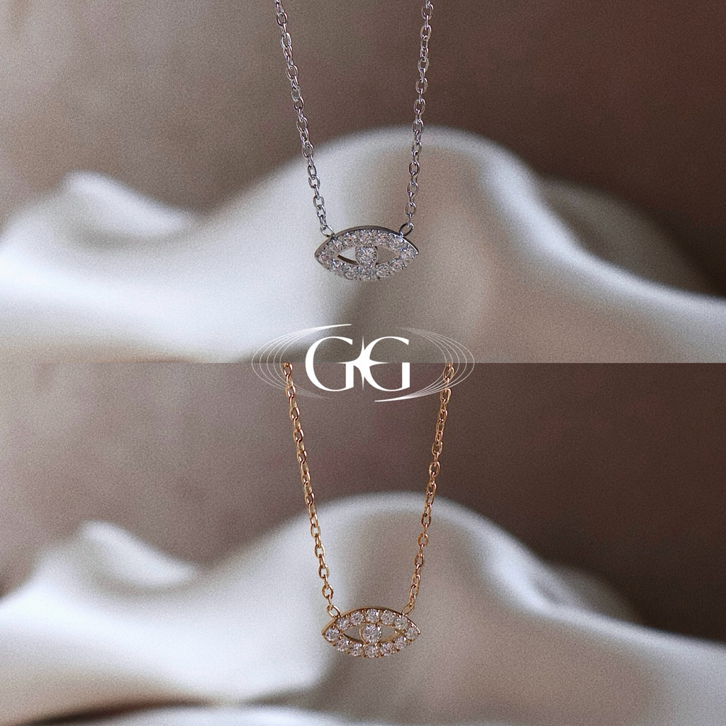gigaglam glimmer eye necklace | สร้อย evil eye ไม่ลอก ไม่ดำ