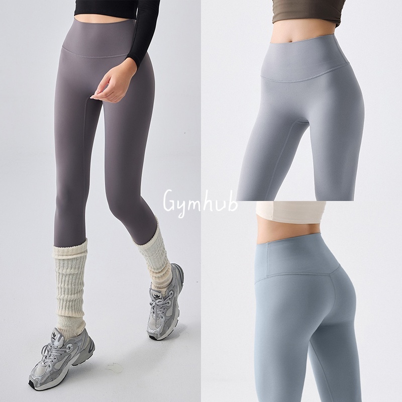 GYMHUB กางเกงออกกำลังกายผู้หญิง ทรงสูง เติมก้น ยืดหยุ่น รัดรูป ไม่มีเส้นกางเกงน่าอาย สำหรับโยคะ