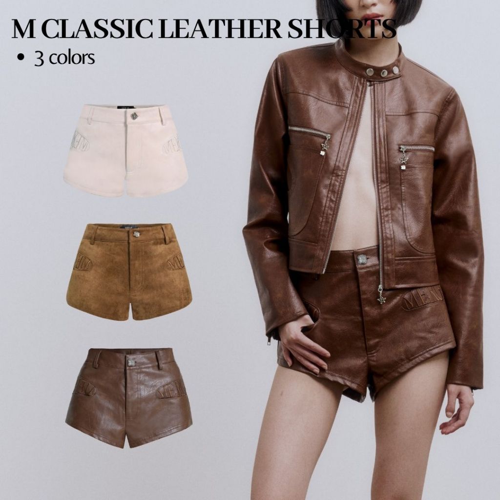 Merge Official - M Classic Leather Shorts (พร้อมส่ง)
