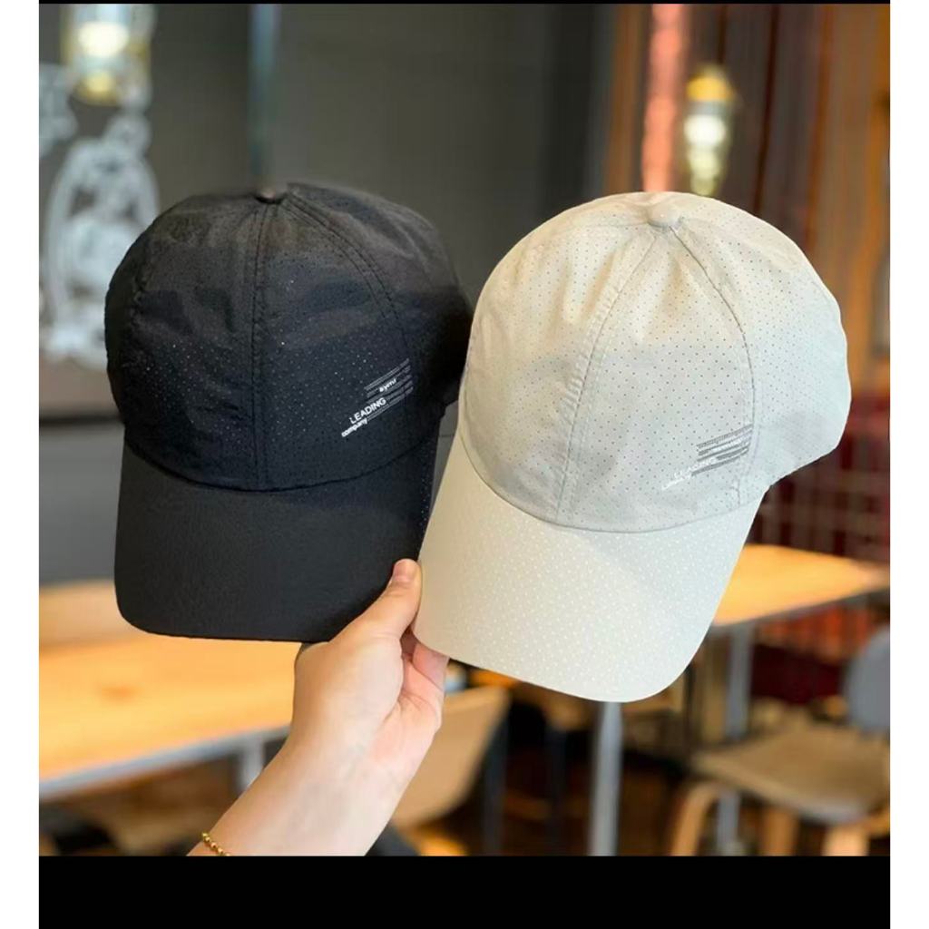 หมวกวิ่งออกกำลังกาย รุ่น Leadingสี ผ้าร่ม เนื้อผ้าเบา สวมใส่สบาย มีรูระบายอากาศLEADING