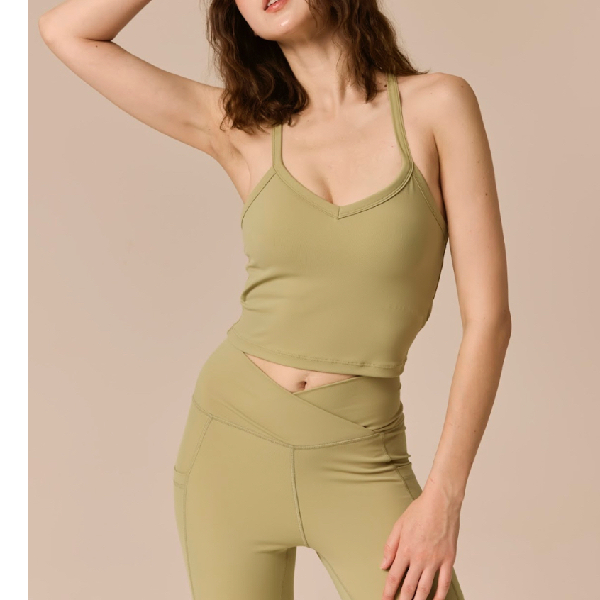 Bondii sports bra camisole / leggings Moss