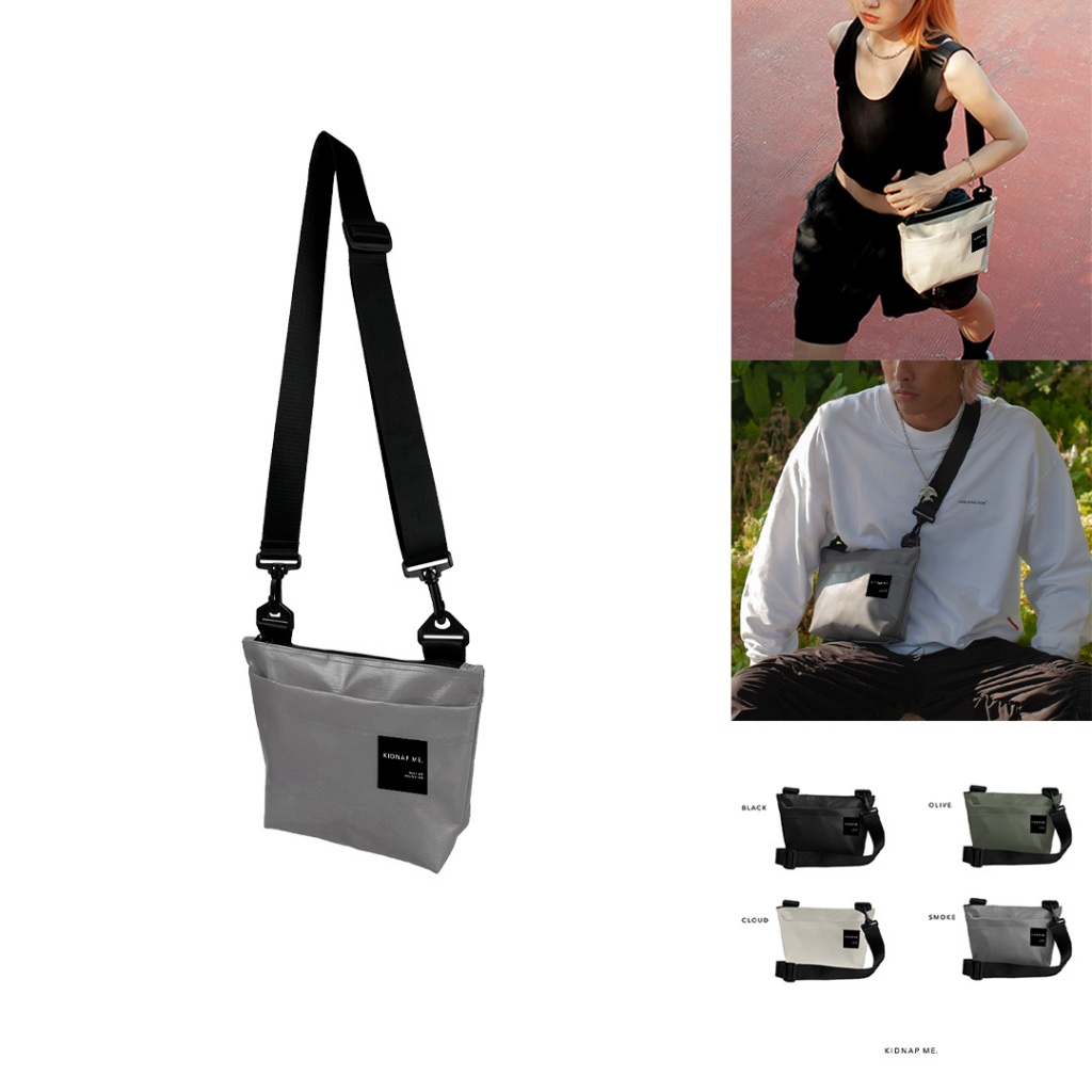 กระเป๋าสะพายข้าง คาดอก ผ้าใบกันน้ำ สะพายไหล่ ขนาดเล็ก ใส่ของ KROS BAG KIDNAP ME.