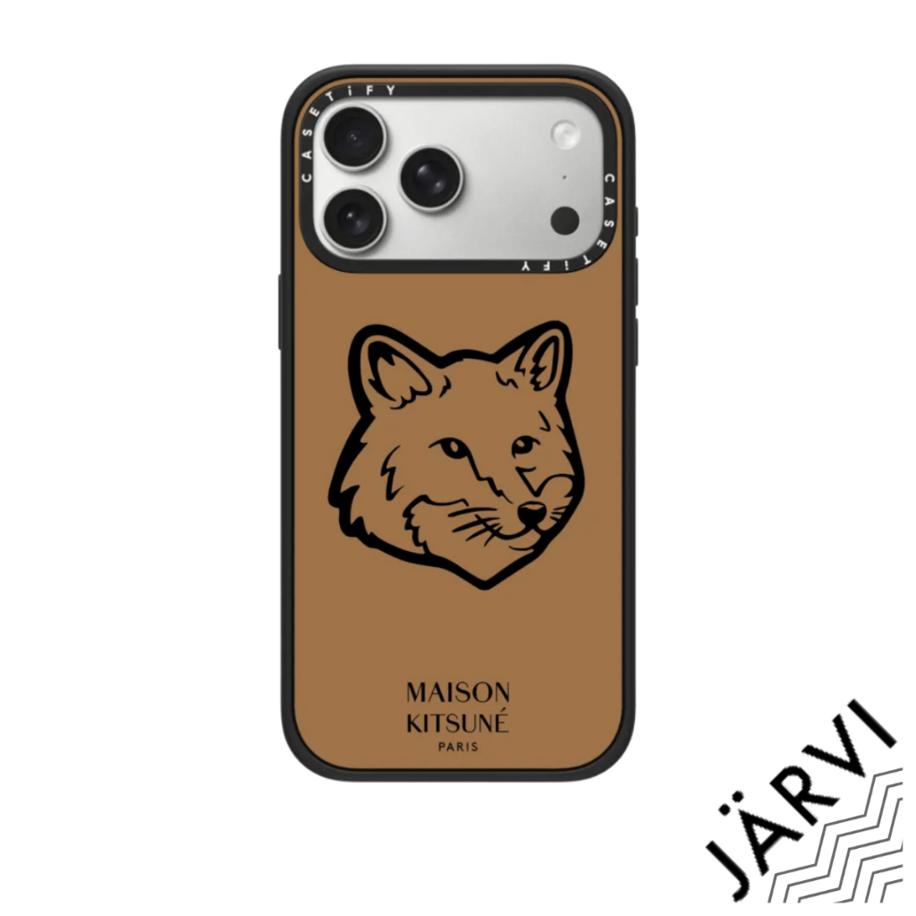 [ส่งด่วน/พร้อมส่ง] CASETiFY | Classic Fox Logo Case - Ginger Brown [Maison Kitsune] #For iPhone Sams