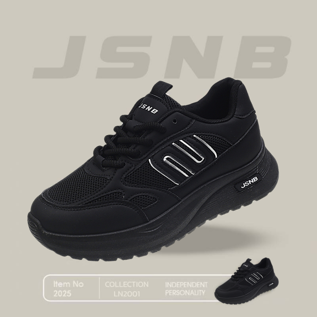 JSNB ส่งฟรี รองเท้าผ้าใบ พร้อมส่ง รองเท้าผ้าใบแฟชั่น สไตล์เกาหลี พื้นรองเท้ายางนุ่ม กันลื่น ระบายอาก