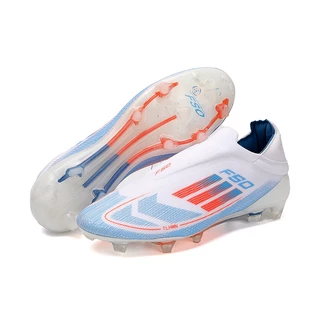 รองเท้าฟุตบอลสไตล์ใหม่ รองเท้าแบบไม่มีเชือก FG Outdoors Comfortable LOWS-Tops Training Shoes