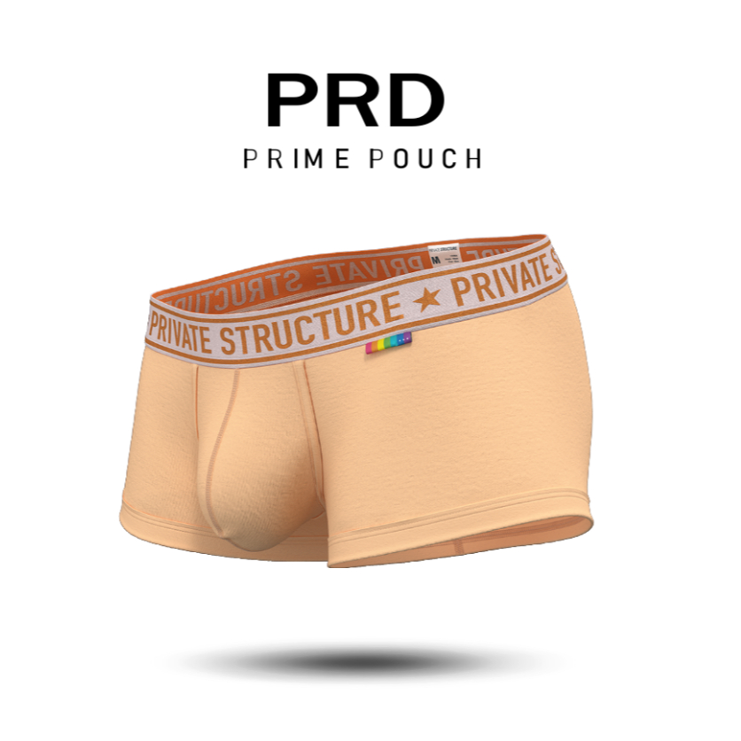 Private Structure กางเกงชั้นในชาย รุ่น PRD Mid Waist Trunk - Marsh Mellow Orange [4386]