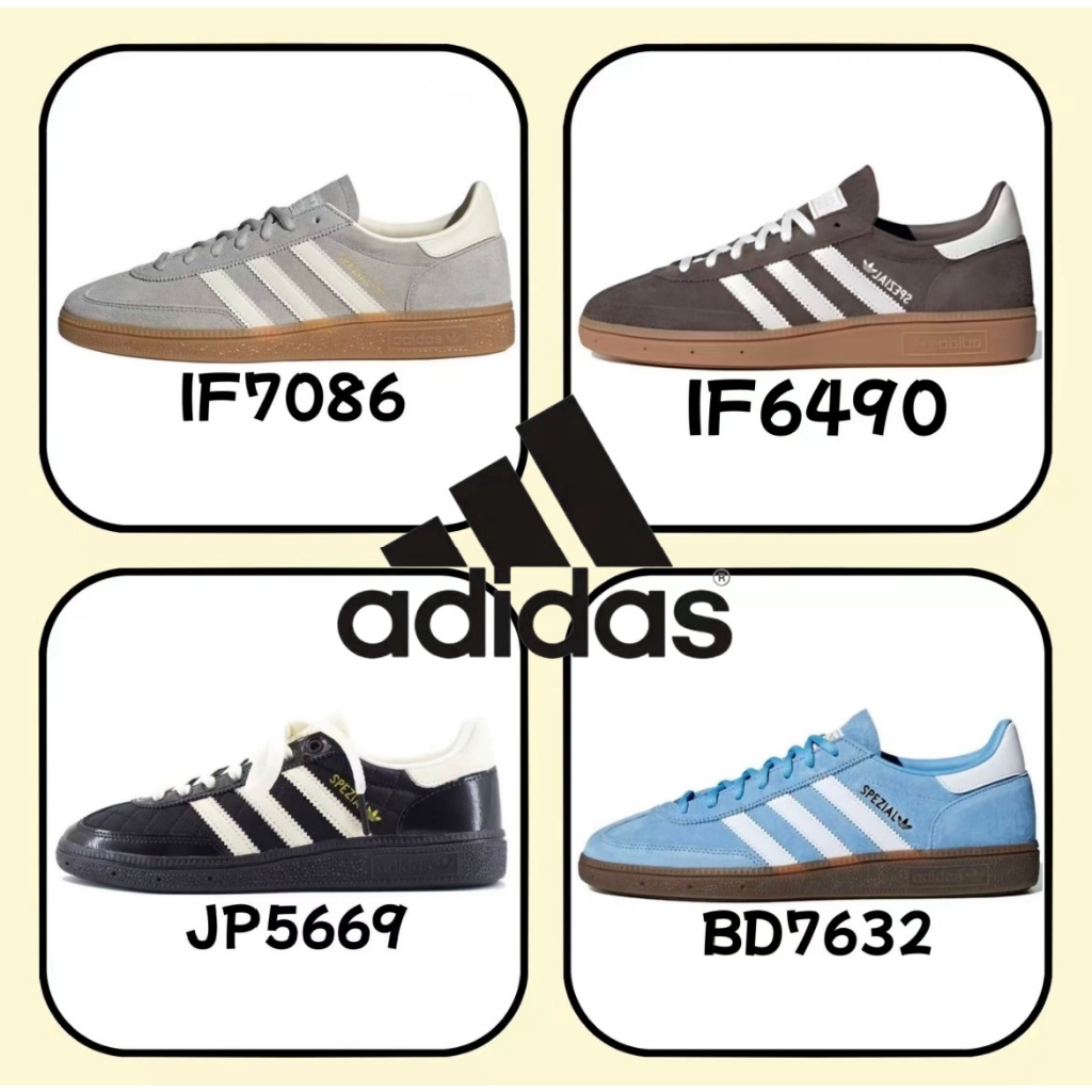 （รับประกันสินค้าแท้ 100 %）adidas originals spezial BD7632 IF6490 สีดำ สีเทา สีน้ำเงิน สีน้ำตาล