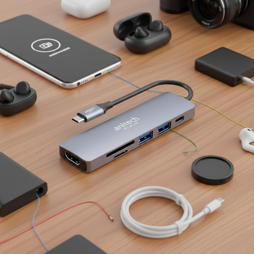 Anitech แอนิเทค อุปกรณ์ต่อพวง USB HUB รุ่น RA502  [สินค้ารับประกัน 2 ปี] ราคา ถูกที่สุด ดีลบีเคเค แกลเลอรีภาพที่ 2