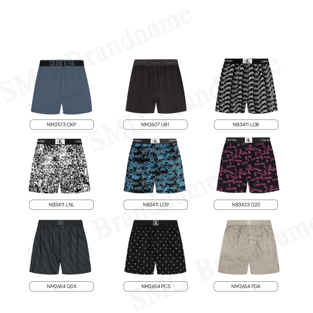 Calvin Klein กางเกงขาสั้น กางเกงชั้นใน บ๊อกเซอร์ผู้ชาย Underwear Boxer สินค้าแท้ 100% จากชอป