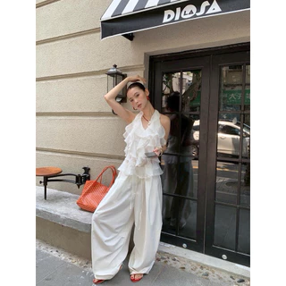 BY IRA 6392 Kate Top เสื้อคล้องคอแต่งระบาย เปิดหลัง เซ็กซี่มีระดับ