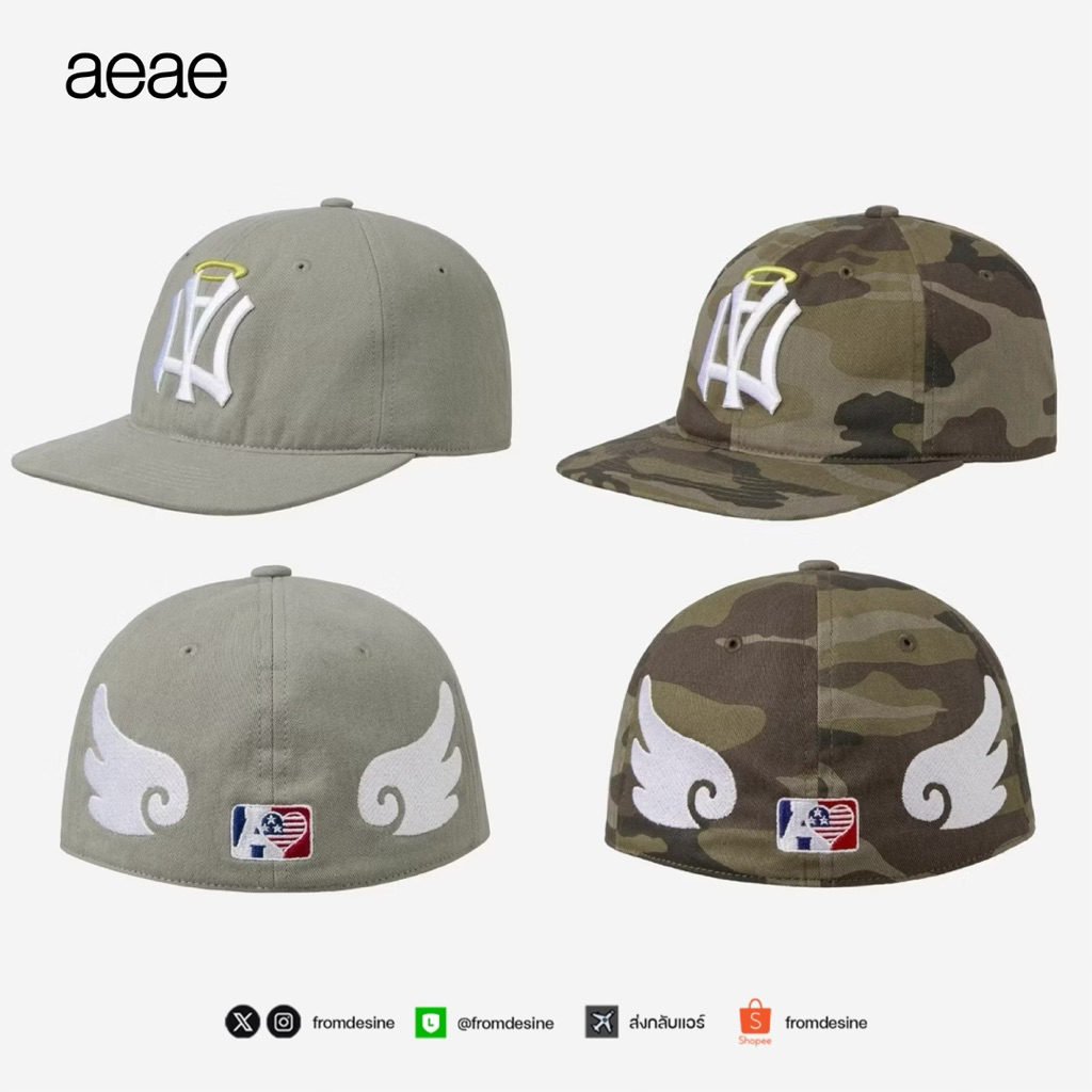 [ พร้อมส่ง ] หมวก aeae AE SYMBOL ANGEL WING CAP