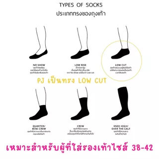ถุงเท้าข้อสั้น Socksy รุ่น PJ 1 แพ็ค 12 คู่ เลือกลายด้านใน ไม่สุ่ม