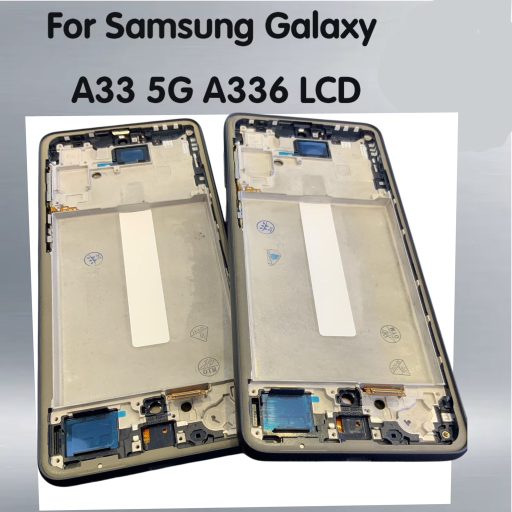 AMOLED หน้าจอสัมผัสดิจิทัล LCD พร้อมกรอบ สําหรับ Samsung Galaxy A33 5G A336 SM-A336E A336B A336M