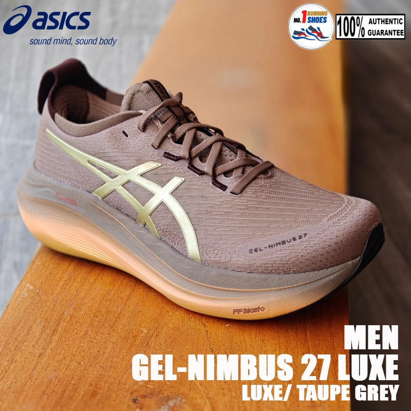 [✨LUXE] Asics รุ่น Nimbus 27 LUXE 1011C030-020 สี LUXE/ taupe grey ของเเท้ 100%