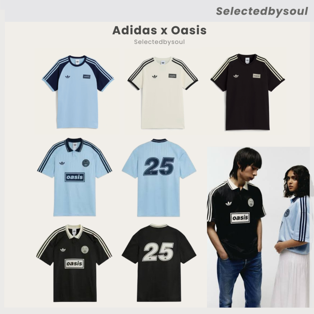 [พร้อมส่ง*ของแท้100%*โค้ดลด25%] Adidas x Oasis Tour Jacquard jersey เสื้อ Adidas สินค้าของแท้100%