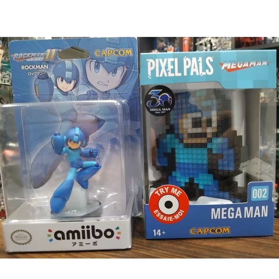259  ROCKMAN amiibo+MEGAMAN pixel pals