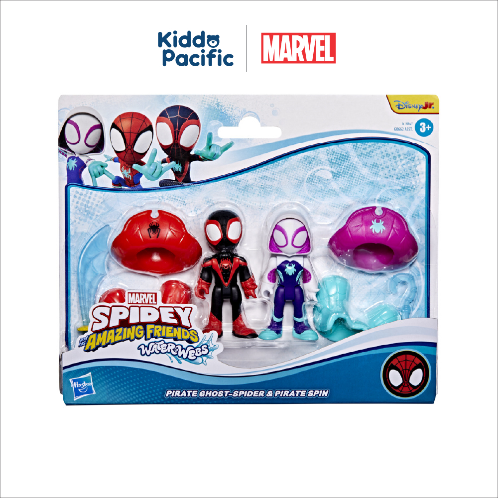 SAF WATERWEBS 2PK PIRATE GHOST-SPIDER & PIRATE SPIN ของเล่นฟิกเกอร์