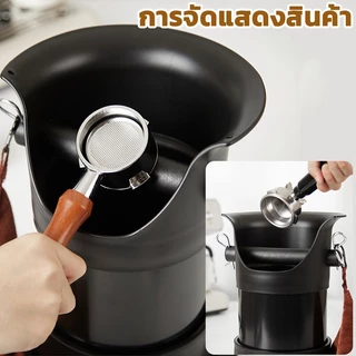 COOLMATEl ถังกากกาแฟ 30.5CM mini ที่เคาะกากกาแฟ Knock box ถังเคาะกากกาแฟ ผงกาแฟ เคาะถังตะกรัน ถังเคาะกากกาแฟทรงสูง