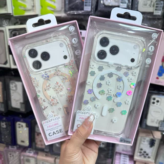 BK Popphone เคสไอโฟน17promax เคสมือลายดอกไม้ แม่เหล็กชาร์จได้ สำหรับรุ่นIP13/14 IP17Air IP17pro IP16promax