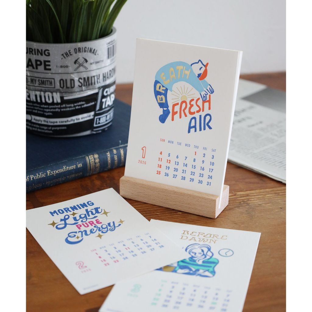 niko and ... [2026 Diary] Letterpress Printed Desk Calendar