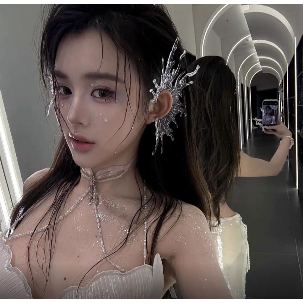 พร้อมส่งในไทย คล้องหูนางเงือก คล้องหูเอลฟ์   คล้องหูสายน้ำ ทรงสวยเก๋ งานเรียบหรู โดดเด่น (ราคาต่อ1ชิ้น)น้ำหนักเบา - รูปที่ 5