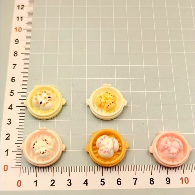 j547 ขนมปังนึ่งรูปสัตว์การ์ตูนดีไอวายของจิ๋วแพ็คละ 10 ชิ้น